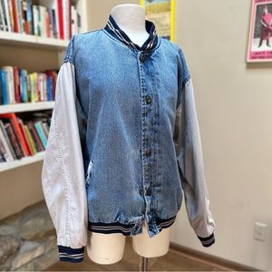 Vintage Athletic Jean Varsity Jacket